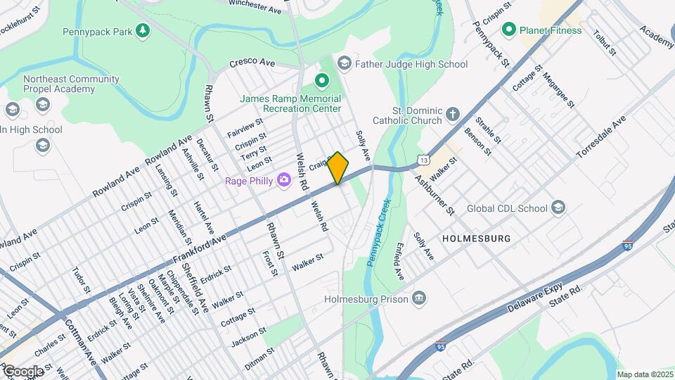 8139 Frankford Ave, Unit 3 Map and Location Details