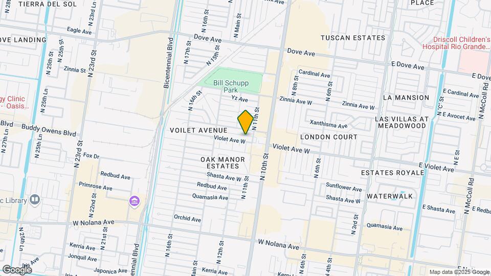 1114 Violet Ave Map and Location Details