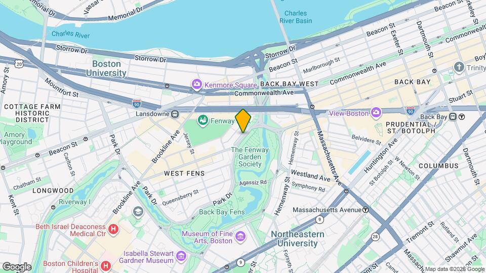 1161 Boylston St Map and Location Details