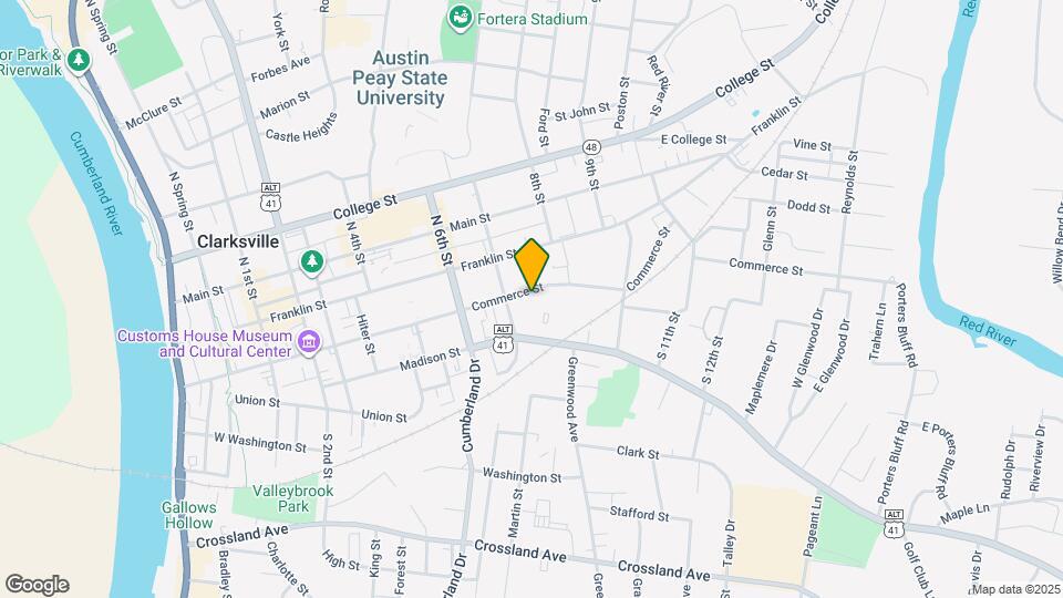 724 Commerce St Map and Location Details