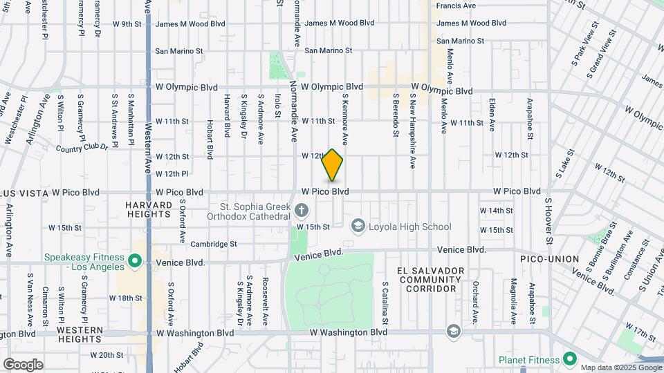 2709 W Pico Blvd Map and Location Details