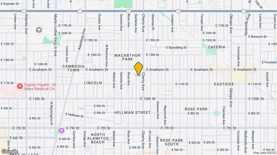 1136 Gardenia Ave Mapa y Detalles de la Ubicación