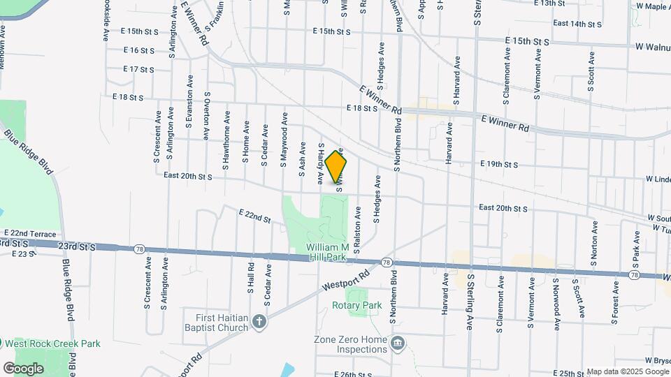 1938 S Willow Ave Map and Location Details