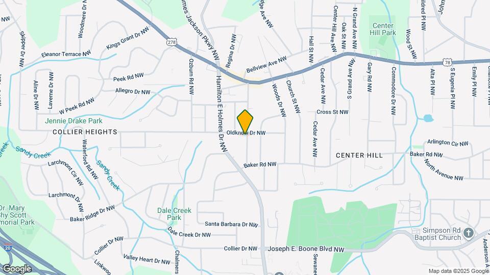 2584 Oldknow Dr NW Map and Location Details