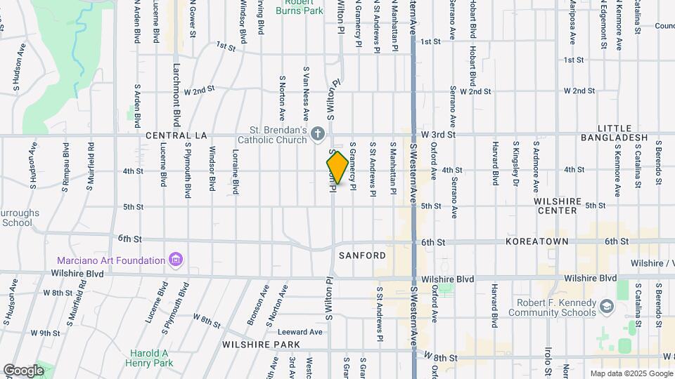 430 S Wilton Pl Map and Location Details