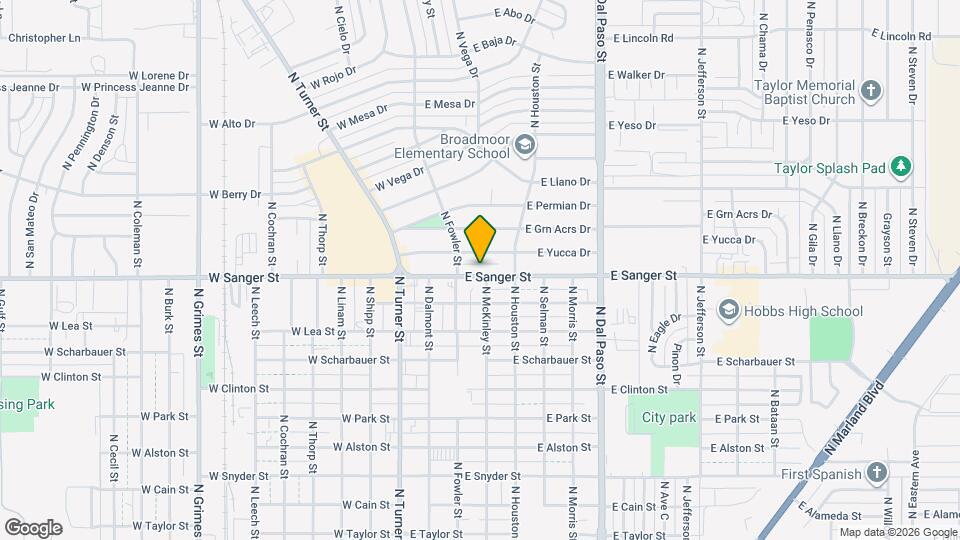 312 E Sanger St Map and Location Details