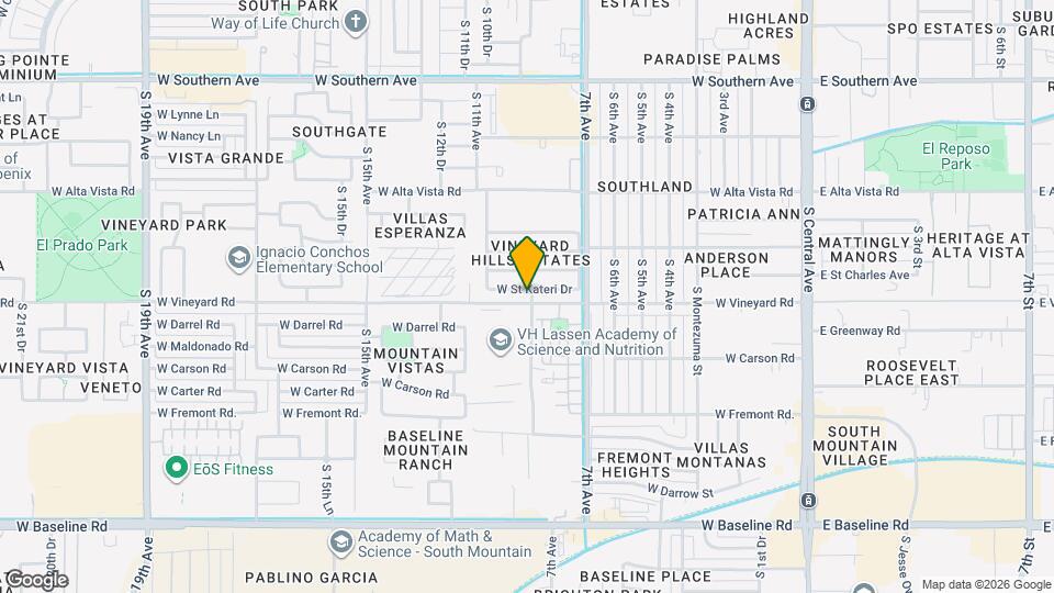 907 W St Kateri Ave Map and Location Details