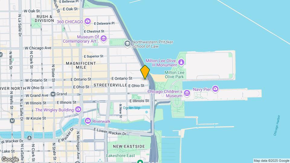 600 N Lake Shore Dr Mapa y Detalles de la Ubicación