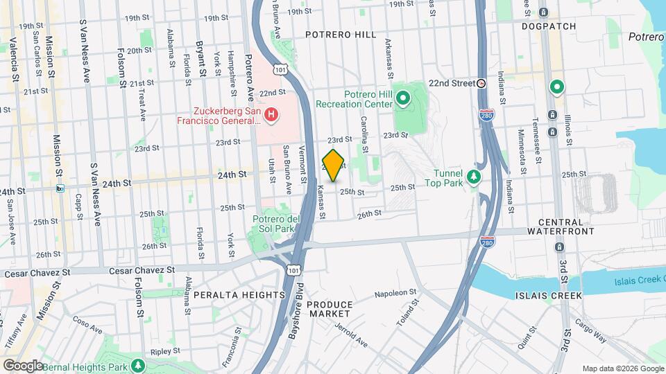 1372 Rhode Island St Map and Location Details