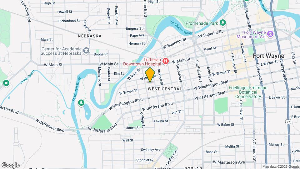 1020 W Wayne St Mapa y Detalles de la Ubicación