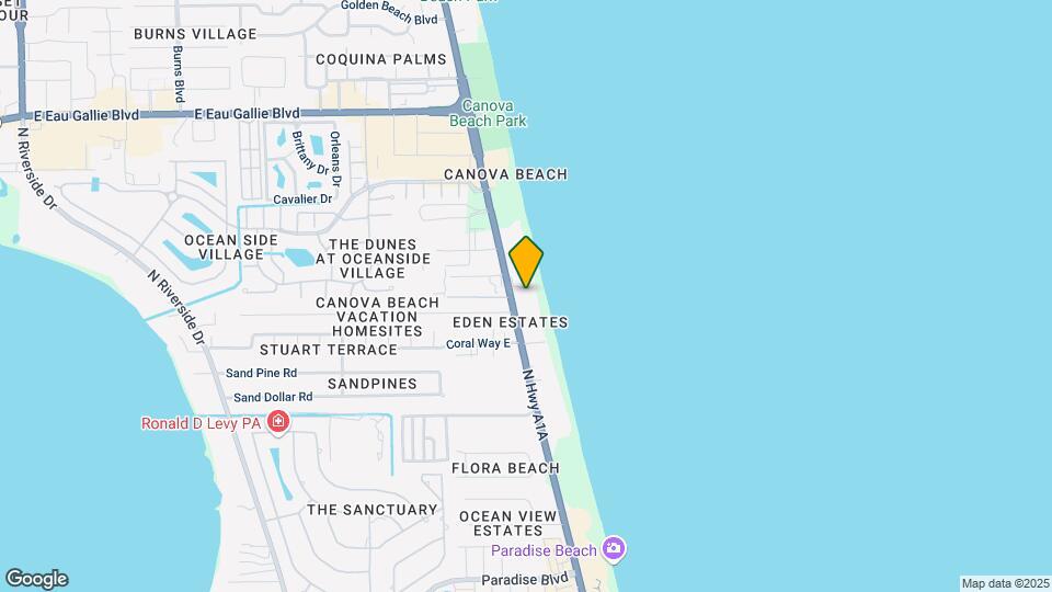 2875 N Hwy A1A Map and Location Details