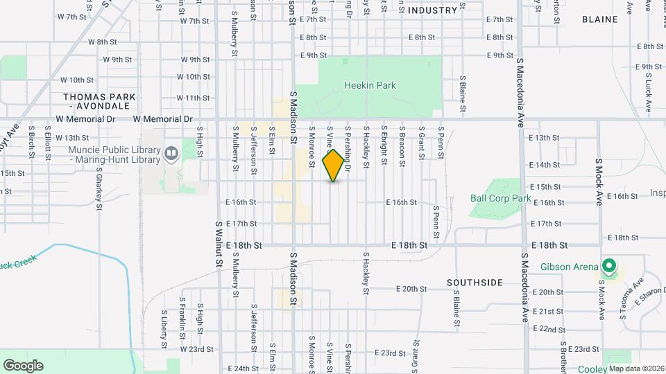 2202 S Vine St Map and Location Details