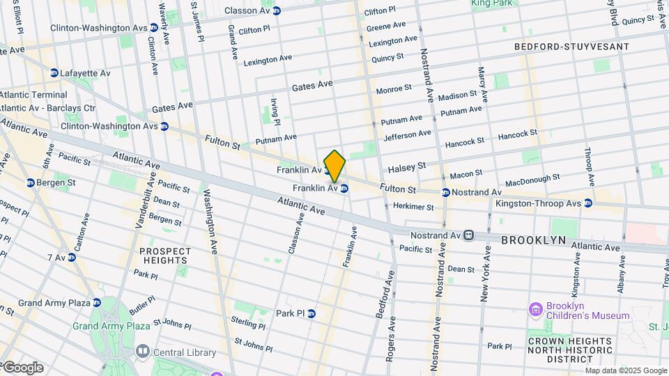 185 Lefferts Pl Map and Location Details