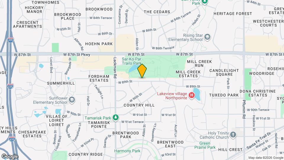 14622 W 89th St Map and Location Details