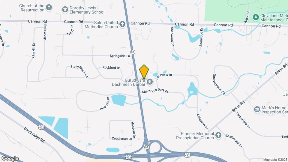 5761 SOM Center Road Map and Location Details