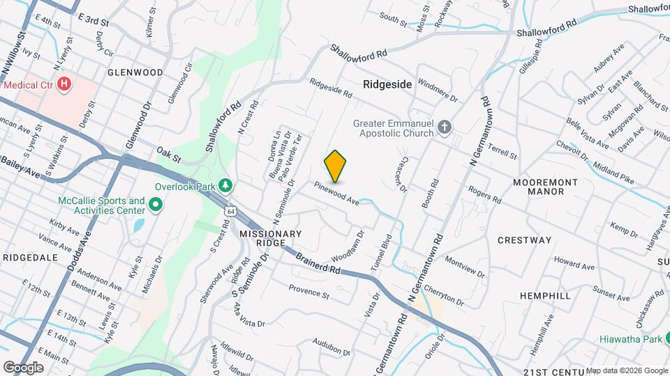 3327 Pinewood Ave Map and Location Details