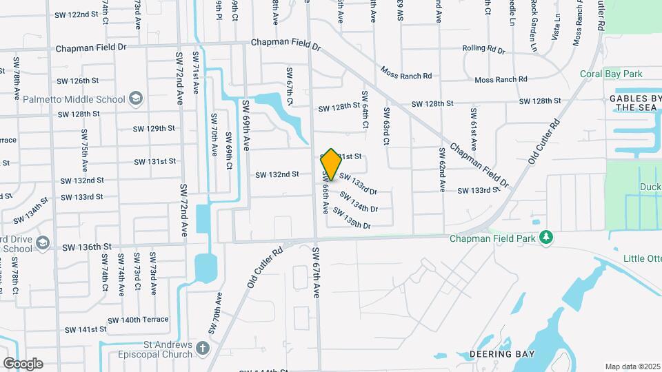 6565 SW 134th Dr Mapa y Detalles de la Ubicación
