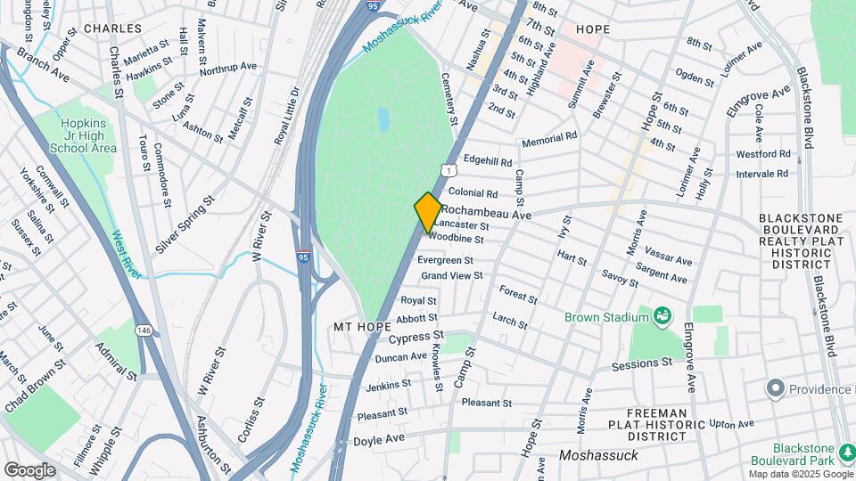 9 Woodbine St, Unit 1 Map and Location Details