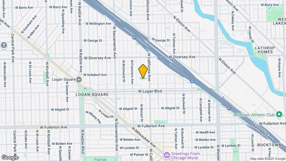 2627 N Mozart St Map and Location Details