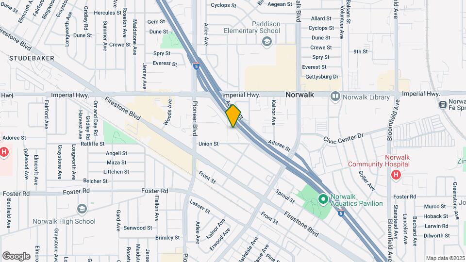 12801 Zeus Ave Map and Location Details