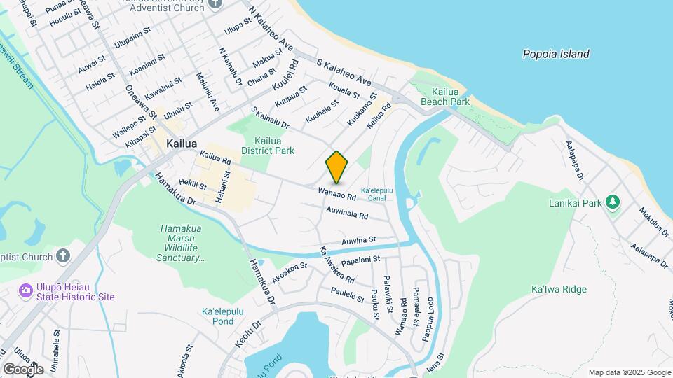 291 Awakea Rd, Unit A Map and Location Details