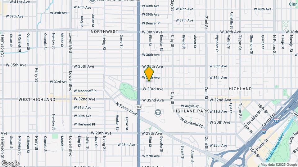 3315 Eliot St Map and Location Details