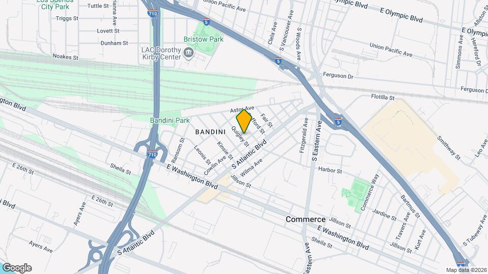 2245 Cowlin Ave Map and Location Details