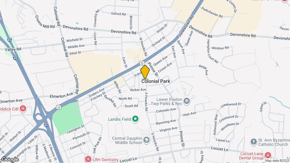 92 S Houcks Rd Map and Location Details