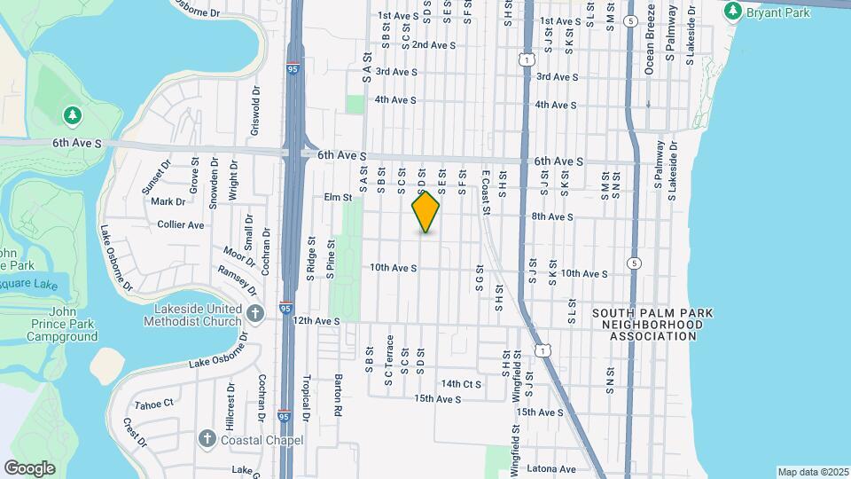 832 S D St Map and Location Details