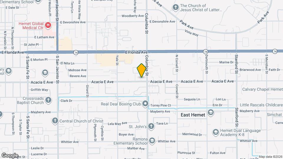 25982 Tamarisk Dr Mapa y Detalles de la Ubicación