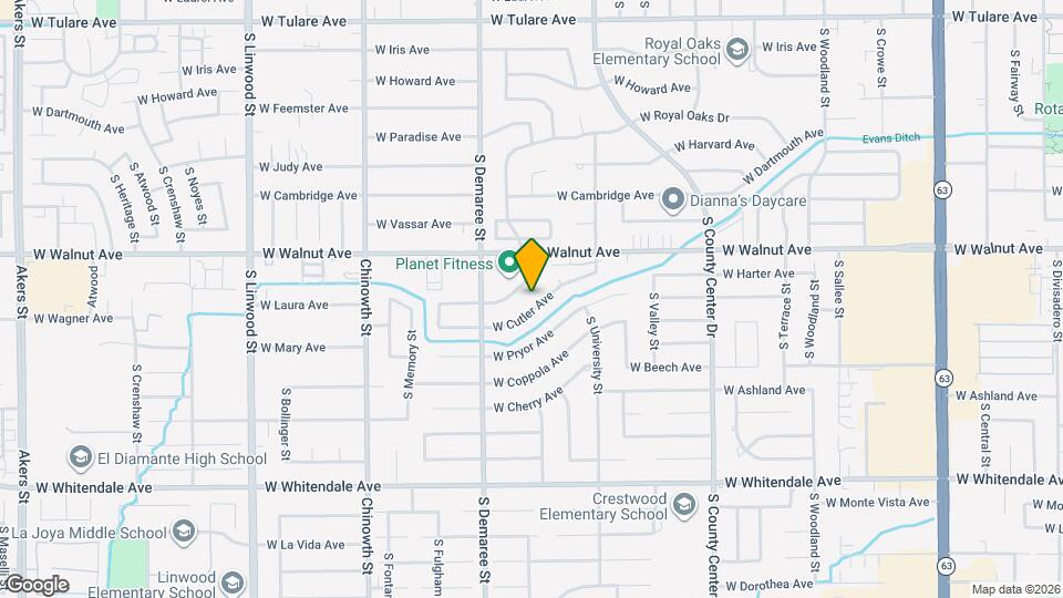 3504 W Cutler Ave Map and Location Details