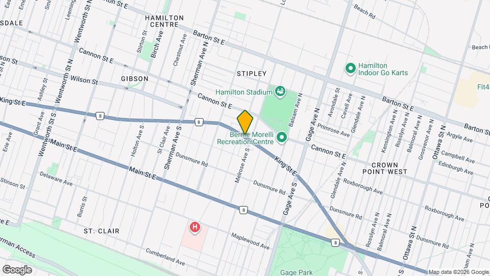 1020 King St E, Unit 1020 Map and Location Details