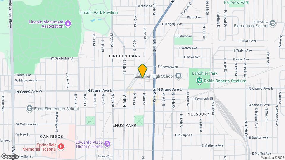 1235 N 8th St Map and Location Details