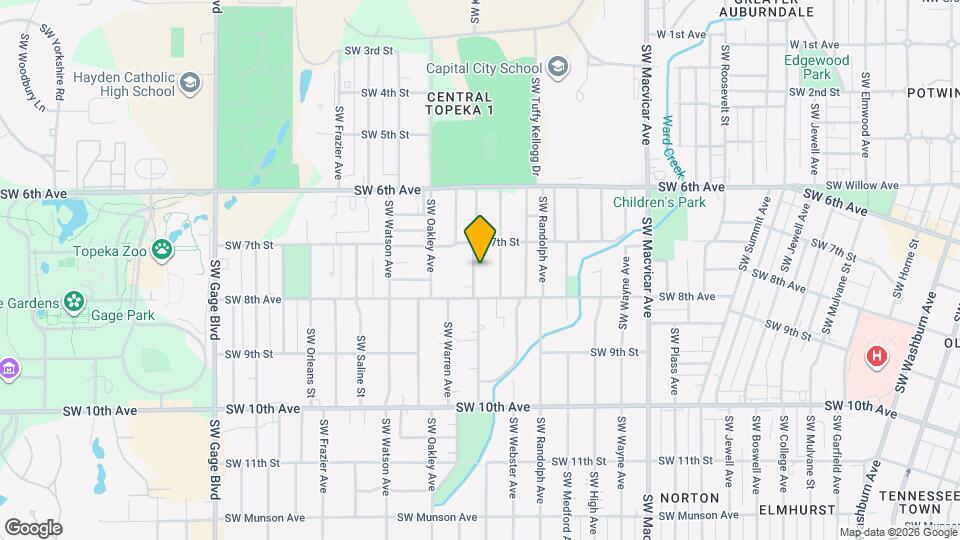 722 SW Vesper Ave Map and Location Details