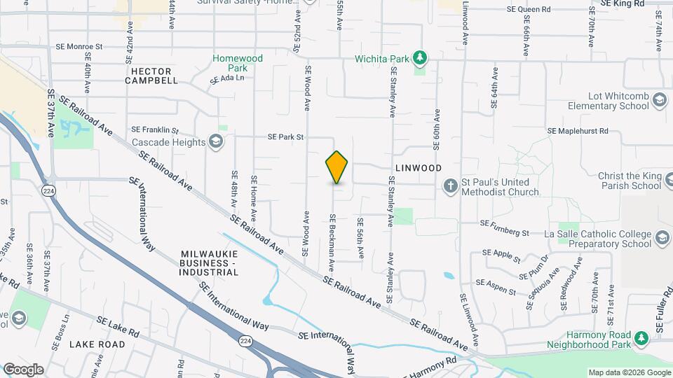 11632 SE Beckman Ave Map and Location Details