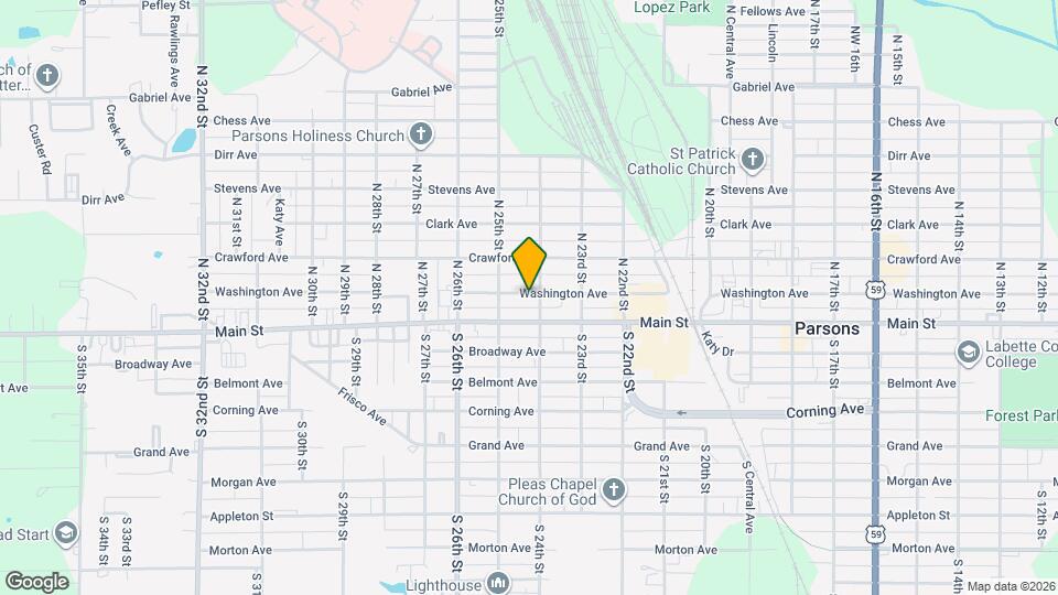 2406 Washington St Map and Location Details