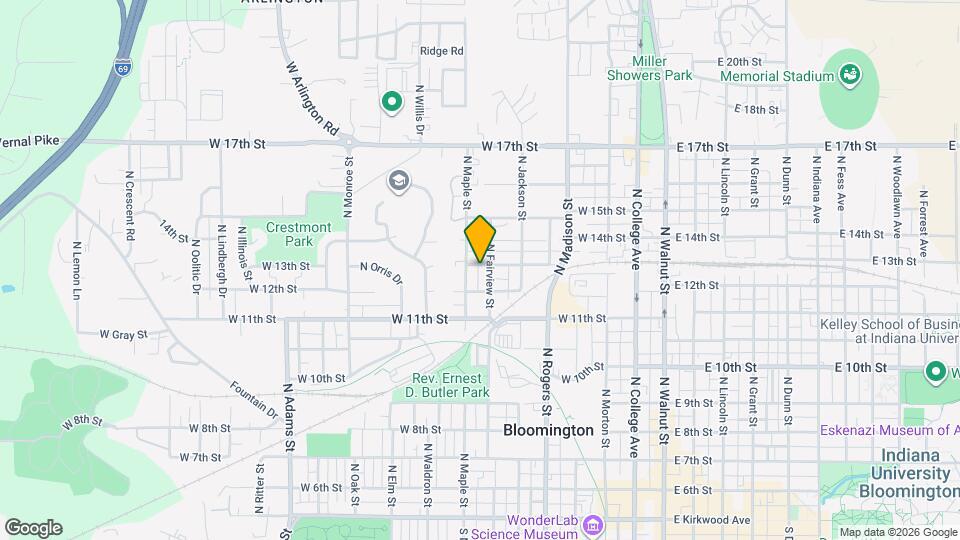 709 W 13th St Map and Location Details