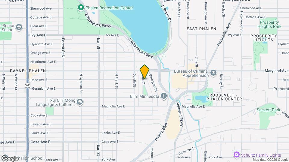 1168 Lane Pl Map and Location Details