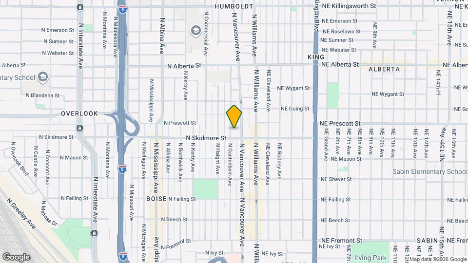 4384 N Gantenbein Ave Mapa y Detalles de la Ubicación