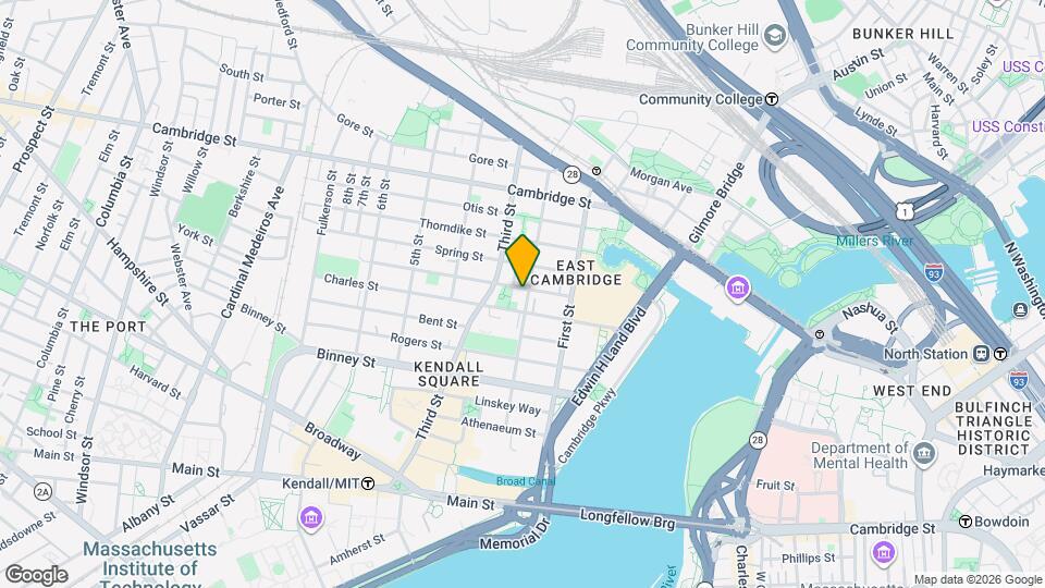 107 2nd St, Unit 1 Map and Location Details