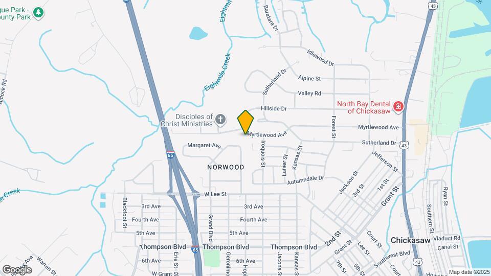 427 Myrtlewood Ave Map and Location Details