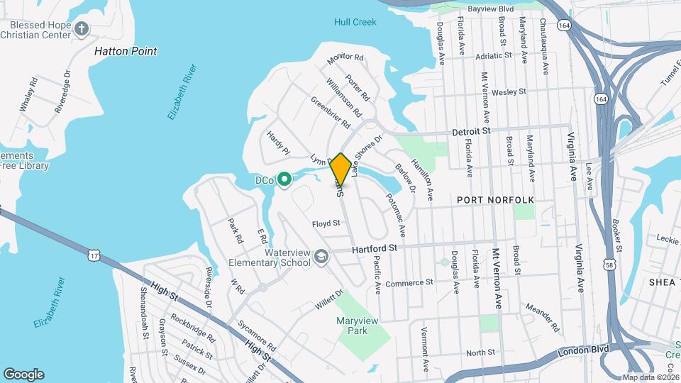 617 Surry St Map and Location Details