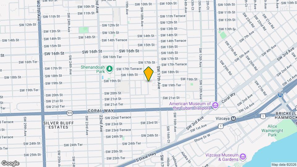 1921 SW 17th Ct Map and Location Details