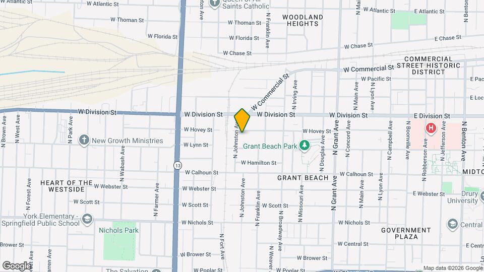 1152 W Hovey St Map and Location Details