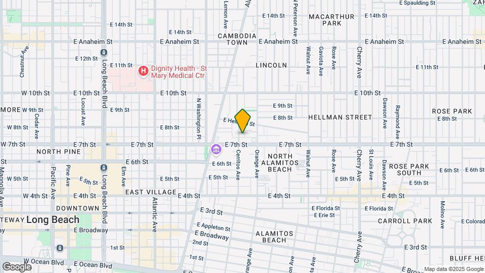 728-734 Cerritos Ave Map and Location Details