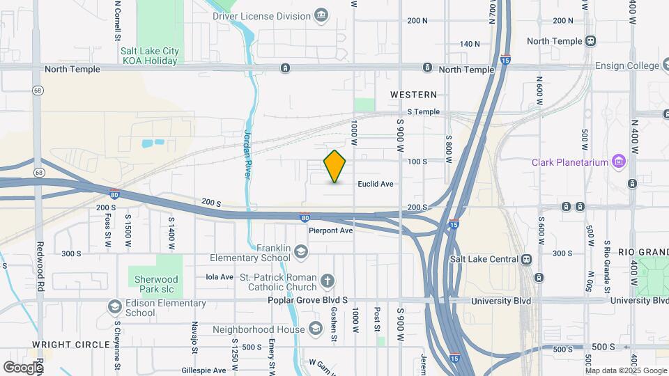 1033 W Euclid Ave Map and Location Details