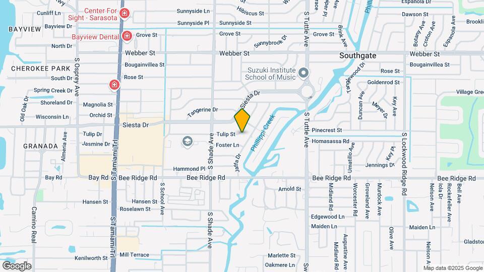 2502 Tulip St Map and Location Details