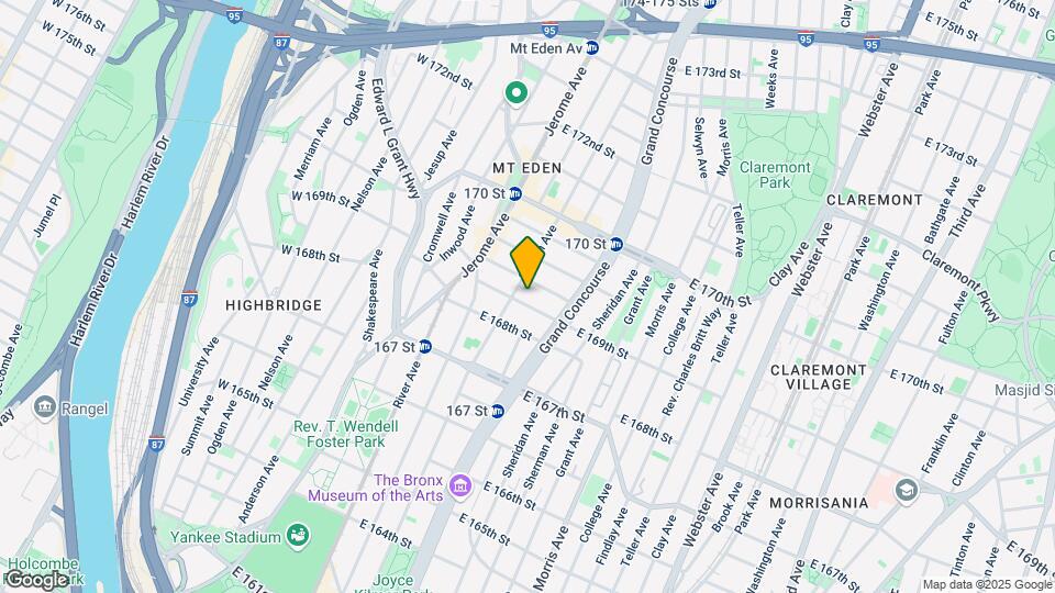 115 E 169th St Map and Location Details