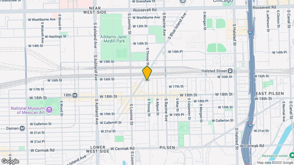1612 S Throop St Map and Location Details