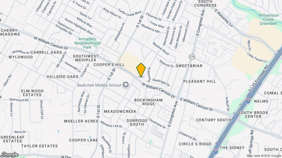 314 W William Cannon Dr Map and Location Details